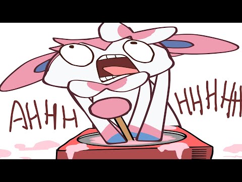 Nine Different Pigmented Canines Consuming Various Organic Substances With Reckless Abandonment!