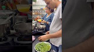 मेहमानो के लिये बनायी North Indian Veg Thali, 