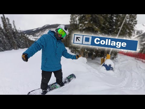 Collage Blue Square Ski Run at Copper Mountain