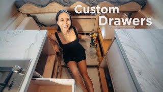 DIY Soft Close Drawers | Solo Female Van Build