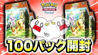 100パックで大量開封対決！【イーブイガーデン】【pokepoke】｜ゲーム実況｜★サンサンキッズGAMES★