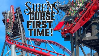 We Rode Cedar Point's CRAZY New Tilt Coaster Siren's Curse! Initial Reaction + Back on Top Thrill 2!