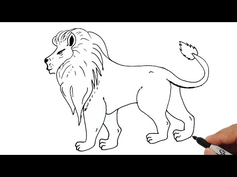 HOW TO DRAW A LION KING