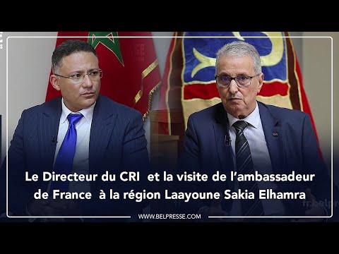 Le Directeur du CRI  et la visite de l’ambassadeur de France  à la région Laayoune Sakia Elhamra