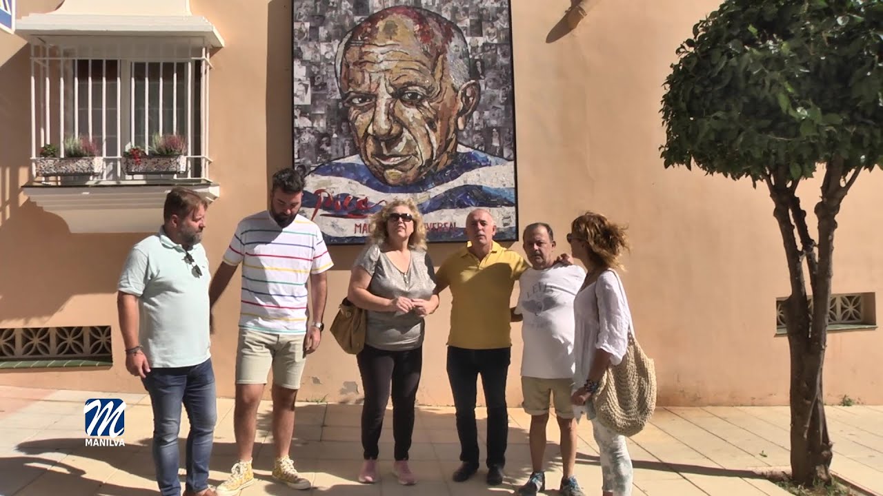 Pablo Picasso ya luce en la calle que lleva su nombre en Sabinillas