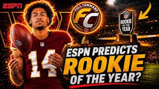 ESPN Says Commanders ANTONIO WILLIAMS Will Win ROTY? Did Jayden Daniels Get a New FAVORITE Weapon?