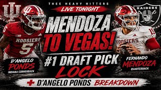 THEE HEAVYHITTERS LIVE!! Fernando Mendoza 1st pick expectations. D'Angelo Ponds Review. 📱