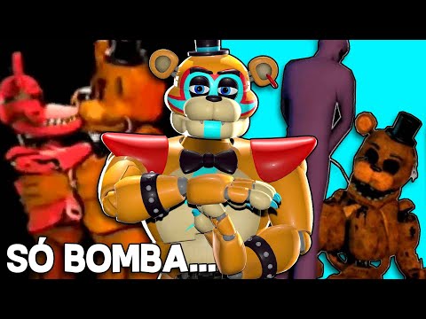 GLAMROCK FREDDY REAGE A MEMES DE FNAF 8.0! - OS MEMES MAIS ABSURDOS!!