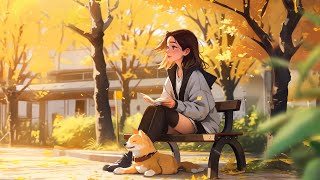 Autumn Lofi Study Music 🍂 Cozy Afternoon Reading in the Park with Chill Beats