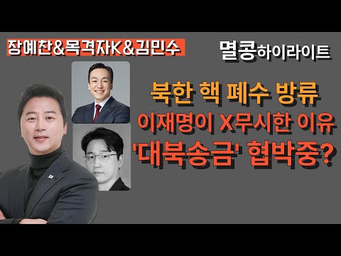 [멸콩하이라이트] 국제기구로 부터 검증받은 일본에 거품물지만, '우리 북한'에는 침묵하는 이재명