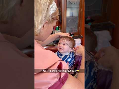 It’s more than a haircut — it’s a memory we’ll keep forever ✂️💛#BabysFirstHaircut#baby