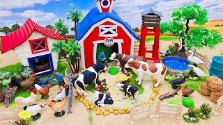 DIY Making Miniature Country Farm with Cow & Chicken Barns | Farm House | Catle Farm Diorama