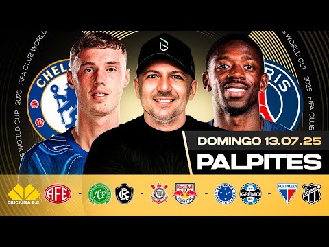 PALPITES DE FUTEBOL PARA HOJE 13 07 2025 (DOMINGO) | Boleiros Tips
