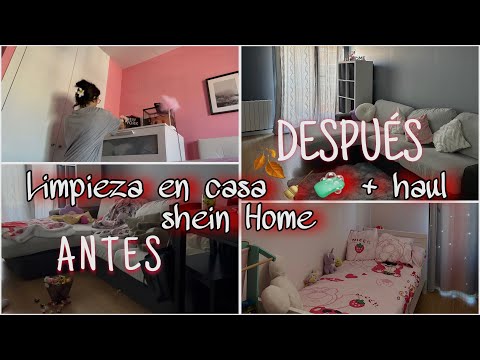 Limpieza en casa  🧹🧼🍂 + haul shein hogar 🏡🪴