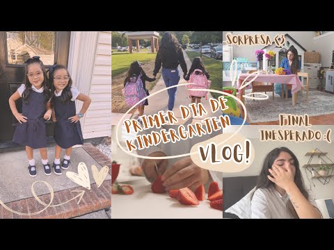 Primer día de Kindergarten!! Final inesperado 🥲 + sorpresa 🎊