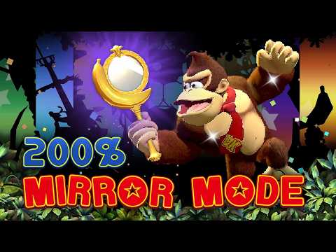 Donkey Kong Country Returns HD - FULL GAME - MIRROR MODE: All Stages (200% Walkthrough)