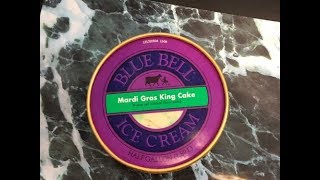Ice Cream Review: Blue Bell's Mardi Gras King Cake