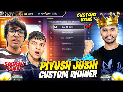 @piyushjocgaming CUSTOM GIVEAWAY WINNER 🏆 Ft.@souravjvlogs