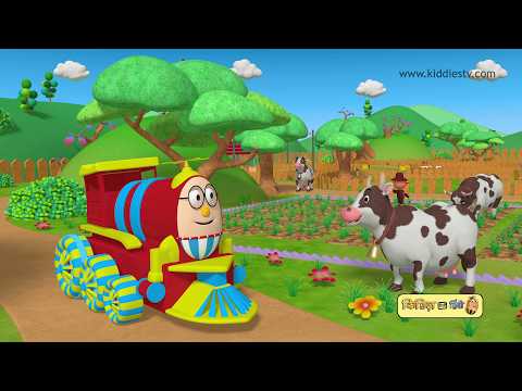 Animals Ride with Humpty the Train | Animal Sounds with Humpty Train in Hindi | Humpty Train Cartoon