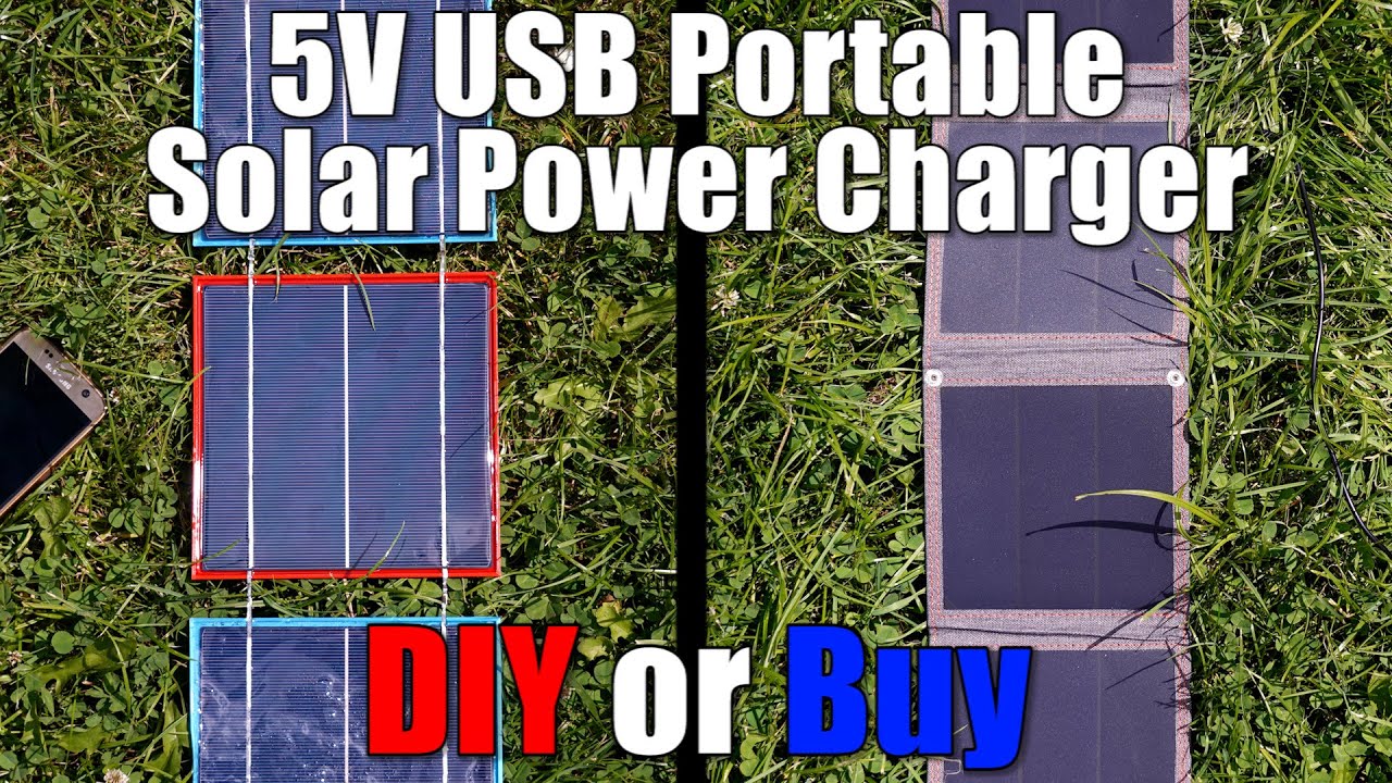 5V USB Portable Solar Power Charger || DIY or Buy