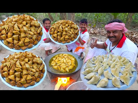 Special Chicken Singara recipe | Chicken Samosa for village kids and people | villfood Kitchen