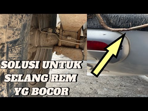 Solusi Sementara Untuk Selang Pipa Minyak Rem Mobil Yg bocor.