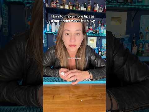 How to make more money in tips as an introverted bartender  #selfworkingcardtrick