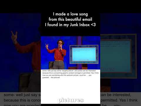 I made a love song from this beautiful email I found in my Junk Inbox ♥️