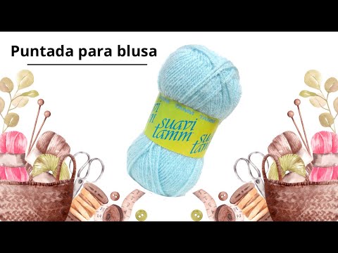 Como tejer una linda puntada para blusa