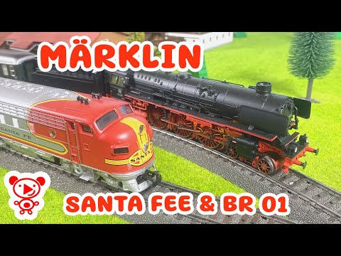 Märklin Santa Fe & Steam Locomotive BR 01 | Classic Train Collection for Kids