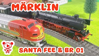 Märklin Santa Fe & Steam Locomotive BR 01 | Classic Train Collection for Kids