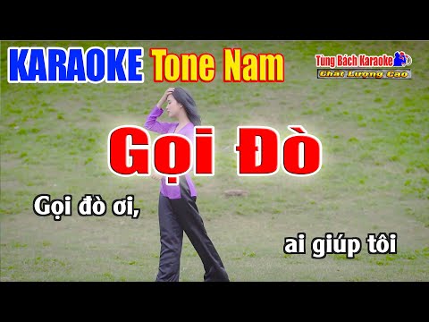 Karaoke Gọi Đò ( Tone Nam ) Beat Chuẩn Nhạc Sống Tùng Bách