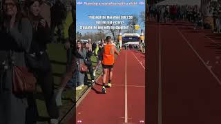 Running a marathon with a child #marathon #child#fatherdaughter #babygirl #foryou #fyp#fly