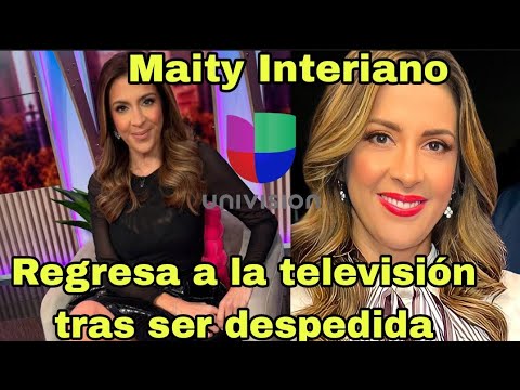 Tras ser despedida Maity Interiano reaparece y anuncia su regreso a la televisión en famoso programa