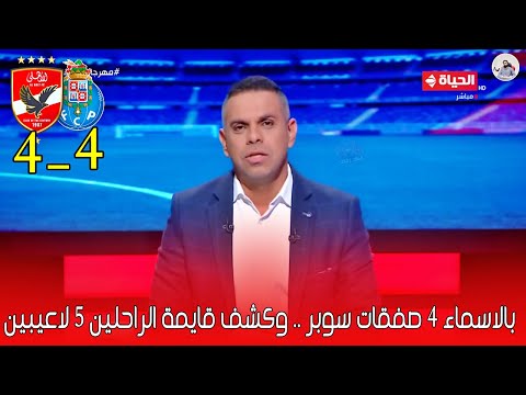 ضربة معلم .. كريم شحاتة بعد تعادل الاهلي وبورتو يكشف بالاسماء 4 صفقات سوبر للاهلي وقايمة الراحلين