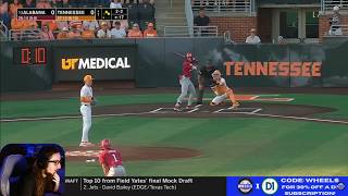 REACTING TO #13 Alabama vs Tennessee | Game 1 | 2026 College Baseball Highlights
