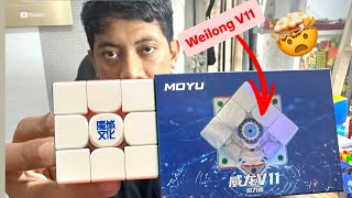 RUBIKNYA LAJU BANGET..!! Unboxing Moyu Weilong V11