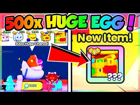 FREE 500x HUGE EGG in PET SIM 99 UPDATE!! (Roblox)