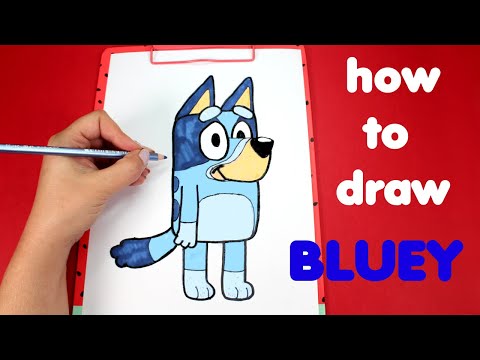 How to Draw Bluey | Drawing and Coloring for Kids