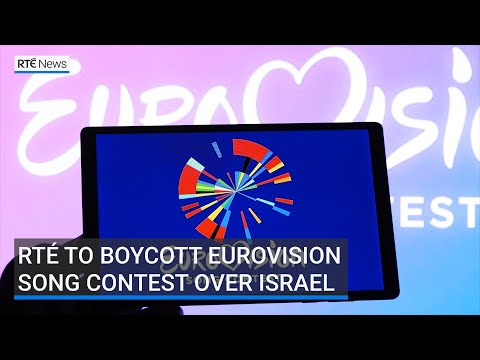 YouTube video thumbnail: RTÉ to Boycott Eurovision Song Contest Over Israel