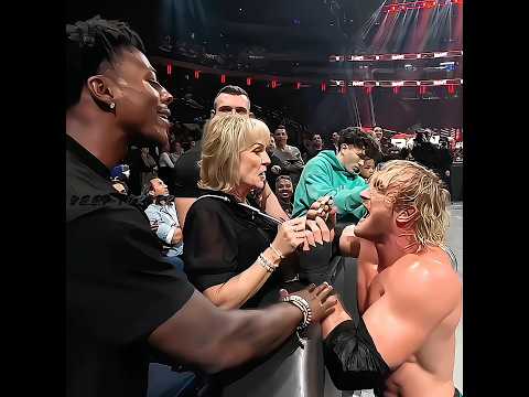 IShowSpeed strikes LA Knight with brass knuckles#ishowspeed#laknight#wwe#wweshorts#loganpaul#raw