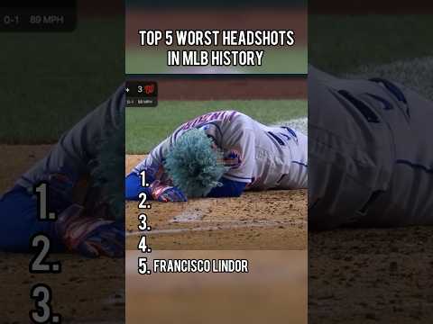 Top 5 WORST HEADSHOTS in MLB history!