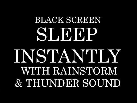 Soft Heavy Rain and  Thunder Sound for Sleep