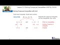 Solving Compound Inequalities: Key Concepts and Techniques