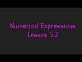 Exploring Numerical Expressions and Operations