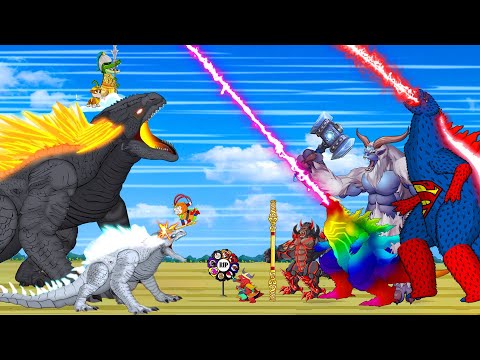 Godzilla & KONG, PYTHON, SHARK, BLOOP: Monster Heart Size Comparison | Godzilla & KONG Cartoon