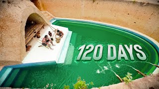 120 Days Minecraft in real life to build an Underground Swimming Pool
