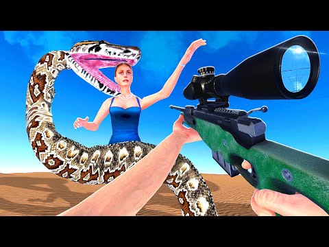 Hunting the BIGGEST Snake - Newton's Playground VR