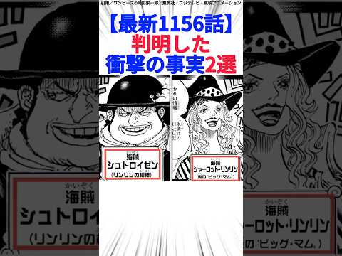 【最新1156話】判明した衝撃の事実2選