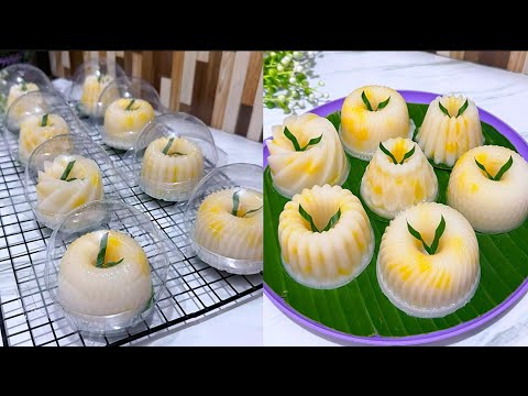 CANTIK NIH BISA JADI IDE JUALAN!! RESEP PUDING SANTAN NANGKA ENAK, HARUM BIKINNYA MUDAH BANGET